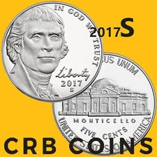 2017-S Proof Jefferson Nickel - (PR) KM#381 - N17S