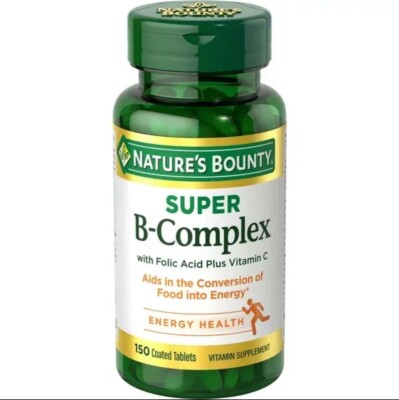 Nature's Bounty Super B-Complex with Folic Acid Plus Vitamin C 150