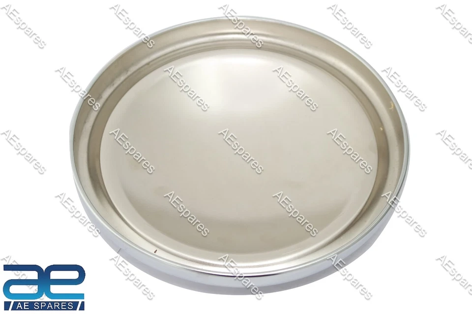 Cubierta de cubo de rueda Morris Austin acero cromado 4 unidades coches antiguos AE Foto 4 de 4