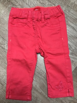 s.oliver Treggins Caprihose Mädchen rot Gr. 110 slim
