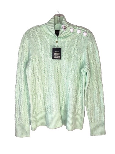 Charter Club 100% Cashmere Cuffed Beanie in Peacock Green | eBay display picture 2
