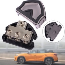 3-Way 3x150A Power Ground Distribution Block ANL Fuse Holder 0 Gauge In 3 Ga Out