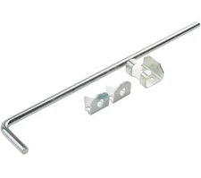 NATIONAL HARDWARE N177-196 V835 Adjustable Throw Cane Bolt 1/2 x 18" Zinc Plated