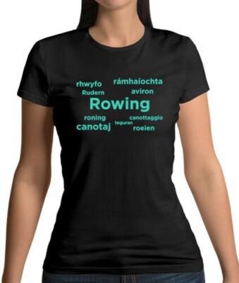 Rudern Languages - Damen - Ruderer - Reihe - Kanu - Kajak - Boot - Sport