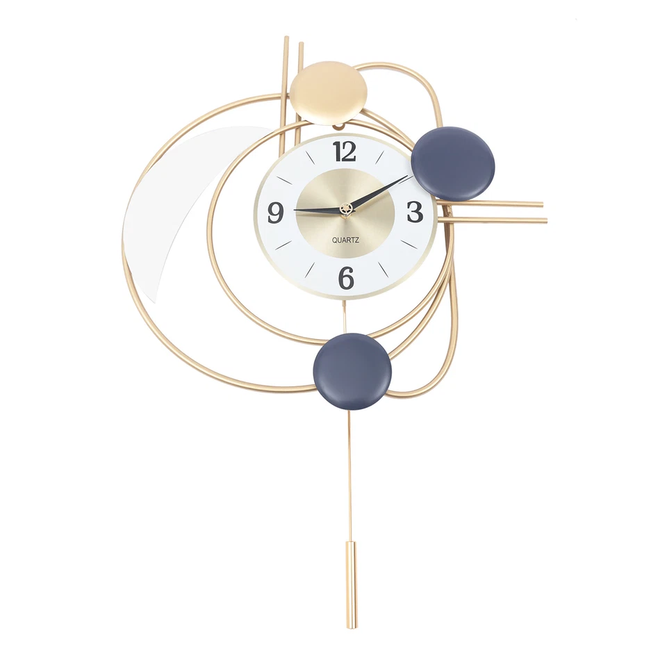 Modern 27.95" Wall Clock Luxury Mute Hanging Clocks Large Art Home Décor Clock ! - Image 3 of 4
