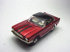 MODEL MOTORNG CANDY RED MUSTANG HARDTOP HO SLOT CAR BODY W/BACK STRIPES. SALE