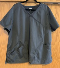 Scrubstar Womens Performance V-Neck Premium Scrubwear Heather Midnight Size 3 XL