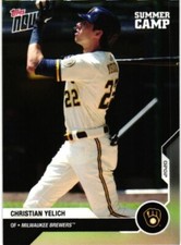 2020 TOPPS NOW SUMMER CAMP CHRISTIAN YELICH BASEBALL CARD #0D-476