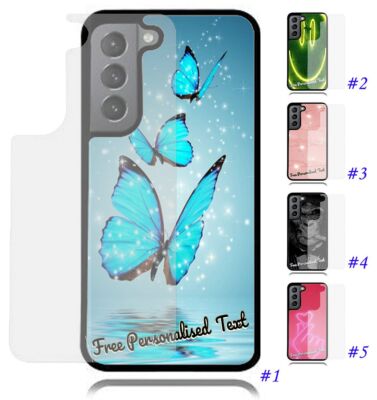 Personalised Text Glass Back Case For Samsung Note8 Note9 Note10+ Note 20 Ultra