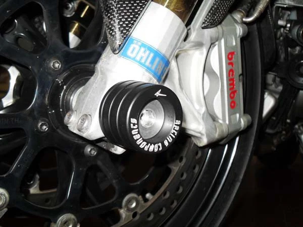 4RACING PF029 TAMPONI FORCELLA KAWASAKI Z1000 2011-2012 PARAFORCELLA CADUTA TEFLON