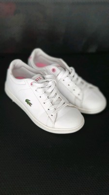Lacoste Mädchen Sneaker Größe 30 Weiss Pink