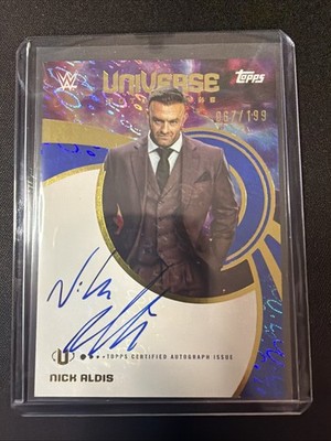 Nick Aldis Auto /199 2025 Topps Universe WWE #UNA-NAL Universe Autographs