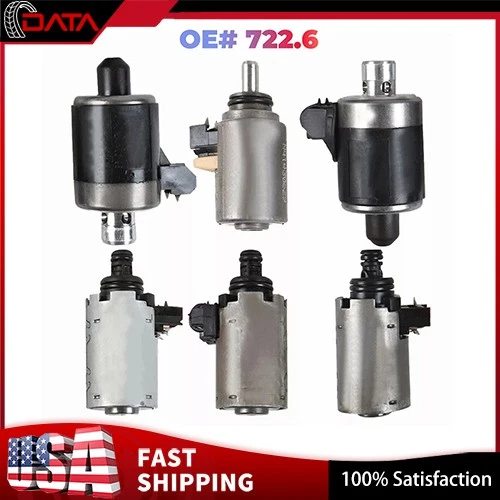 Juego de solenoides de transmisión automática de 5 velocidades 722,6 OEM 6 piezas para Mercedes Benz Foto 2 de 4
