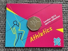 LONDON 2012 Olympics - ATHLETICS - Royal Mint Sports Collection - 50p Coin