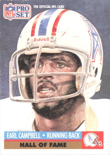Earl Campbell #27 1991 Pro Set card