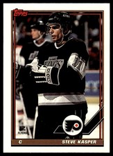 1991-92 Topps Steve Kasper Philadelphia Flyers #302