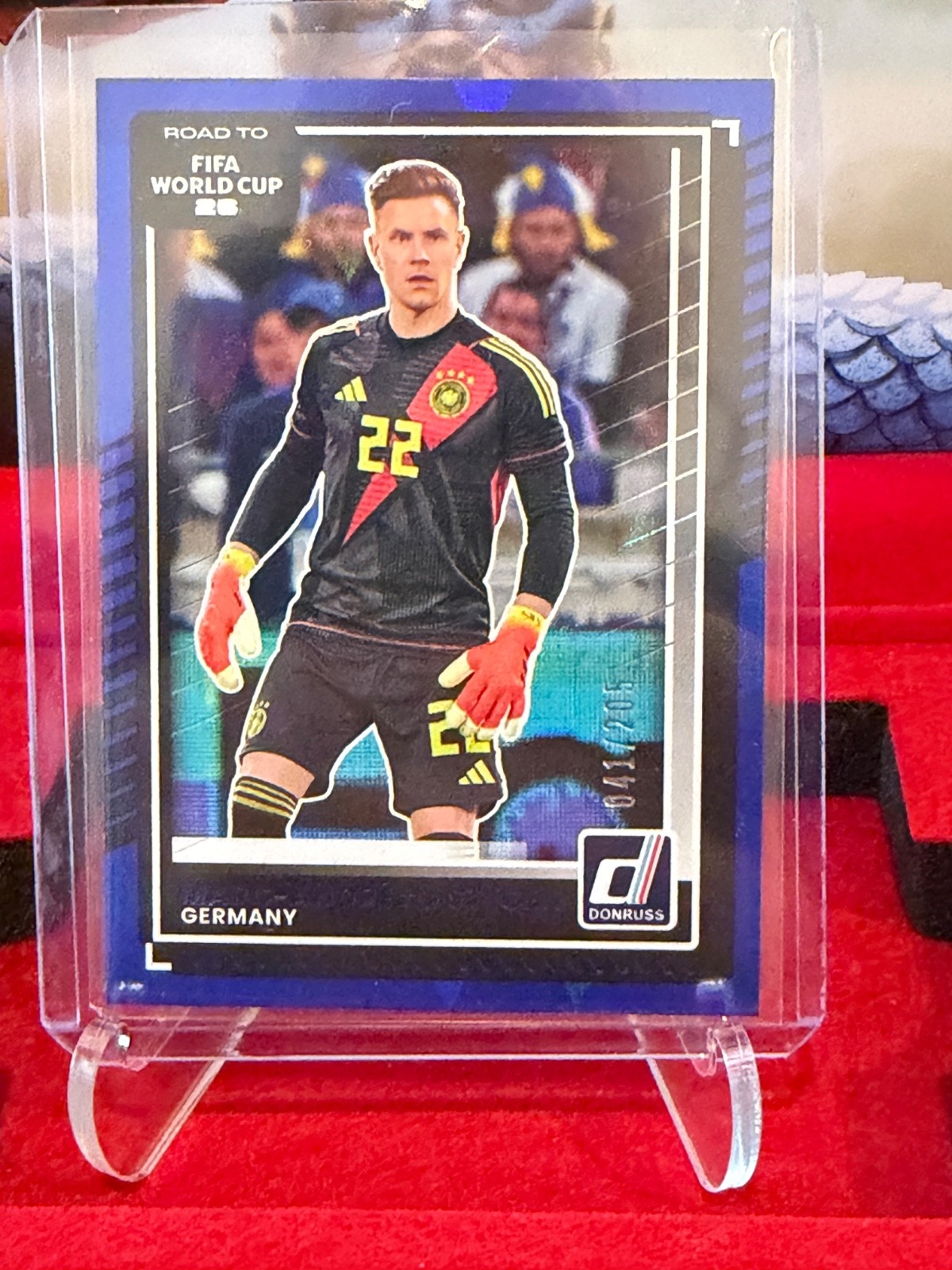 2025-26 Donruss Road to World Cup Marc-Andre Ter Stegen Blue Cubic /205