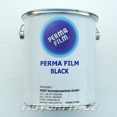HODT PERMA FILM Black der dauerhafte Rostschutz 3L Eimer Schwarz