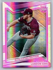 2022 Panini Elite Extra Edition #34 Landon Sims Pink