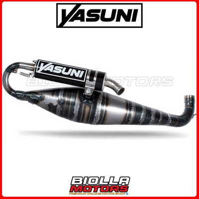 TUB826-1C AUSPUFF YASUNI C40 CARBONIO MALAGUTI F10 CAT 50CC AC (DAL '99) NON OMO