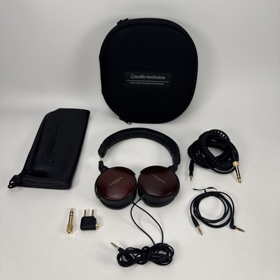 audio-technica ATH-ESW9 PORTABLE HEADPHONES Dynamic African Paddock COMPLETE