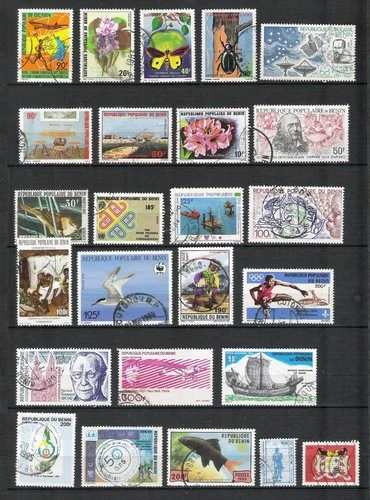 BENIN very nice lot all VF Postally used HCV