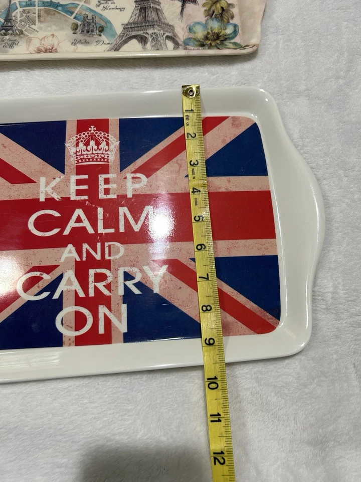 Two Decorative Plastic Trays:Makeup, Jewelry, Or Decoration - Image 4 of 4