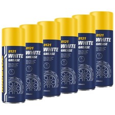 Kettenspray Ketten Spray 6x 450 ml MANNOL White Grease Sprühfett Schmierfett