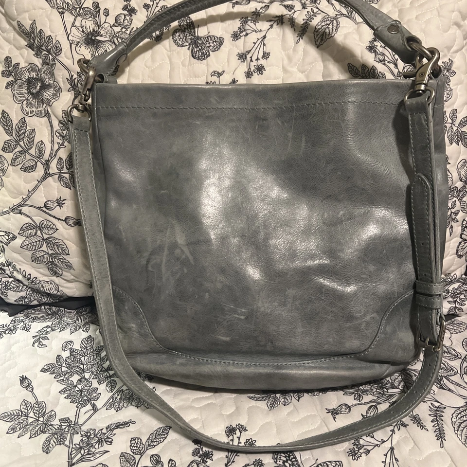 Cartera de mano de cuero lavado verde Frye Melissa HOBO Foto 2 de 4