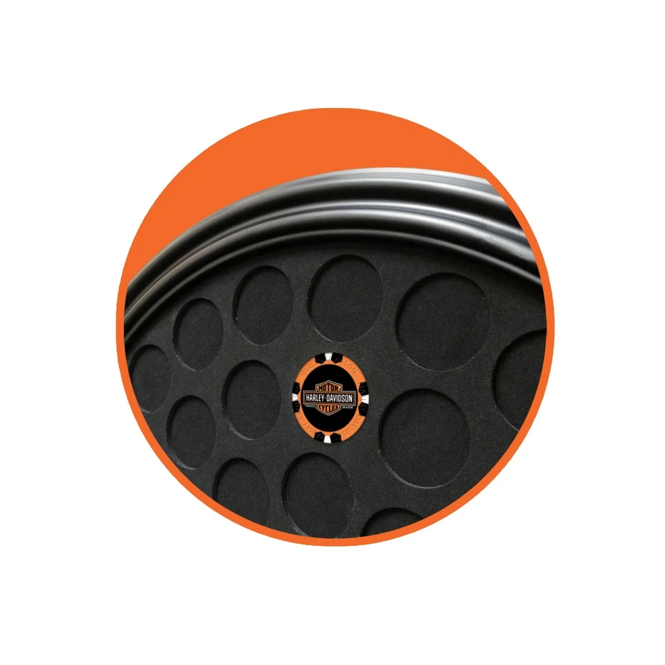 Harley-Davidson Poker Chip Rahmen H-D Round schwarz für 47 Stück - Bild 2 von 3