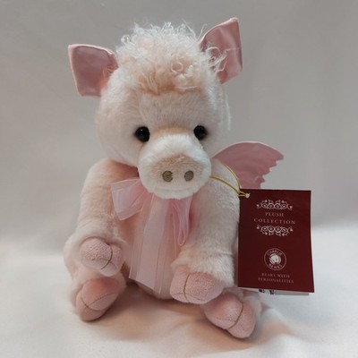 Charlie Bears Pigasus Flying Pig mit Etikett 2024 Labyrinth Collection rosa Plüschtier