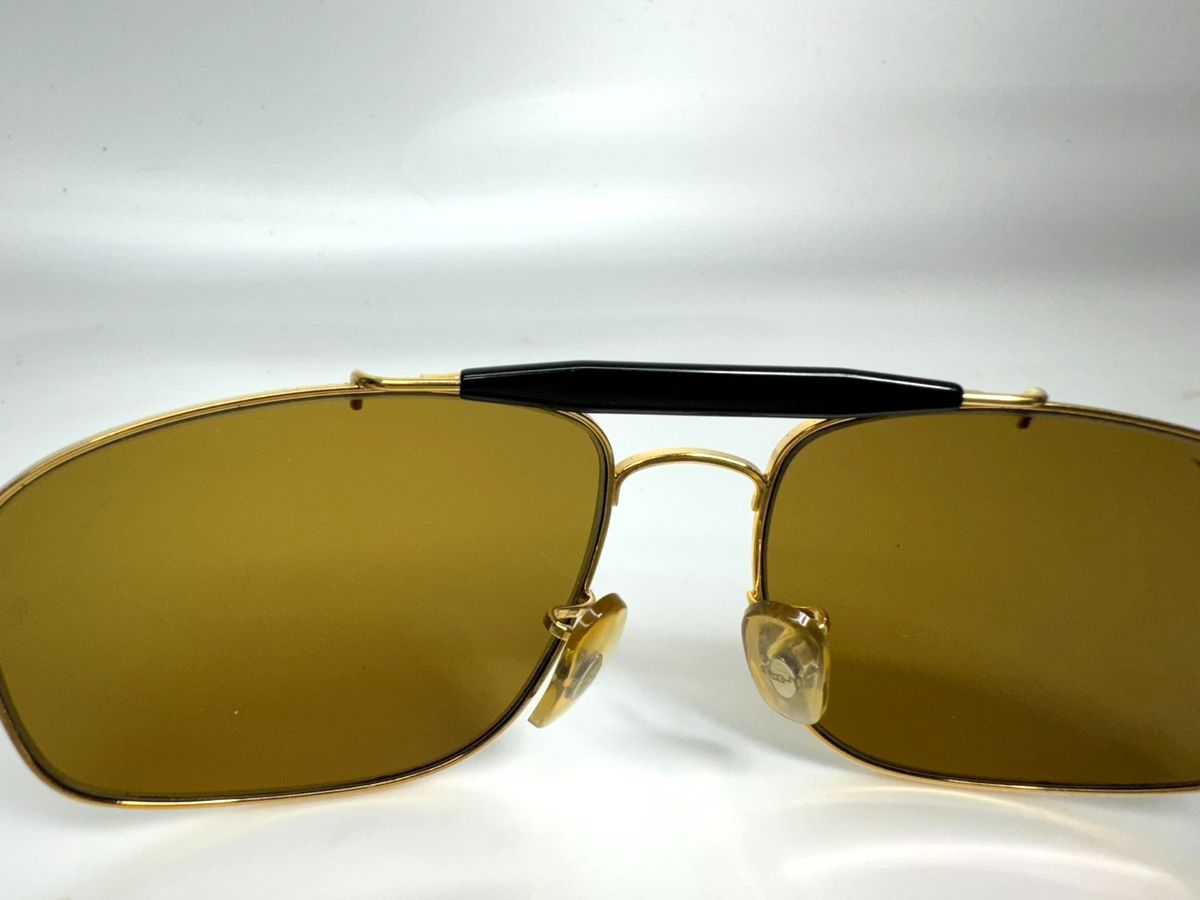 Ray Ban B&L USA Chromax Series Driving 58-17 Gold Sunglasses W1699