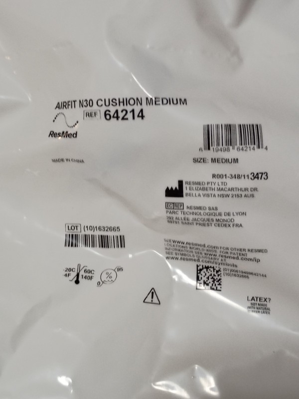 ResMed Air Fit N30 Medium Cushion For Replacement 64214 (6 Total) 