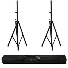 Ultimate Support TS-88B Tall Speaker Stand Pair with Bags - Black