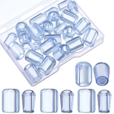 Chunful 60 Packs Kitchen Sink Rack Feet Rubber Feet for Sink Grid Plastic Gra...