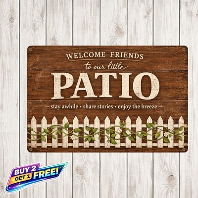 Welcome to Emily's Porch Metal Tin Sign Custom Name Date 8x12 Personal Decor