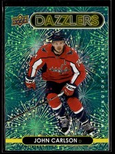 2021-22 Upper Deck Extended Series Dazzlers Green #DZ-148 John Carlson