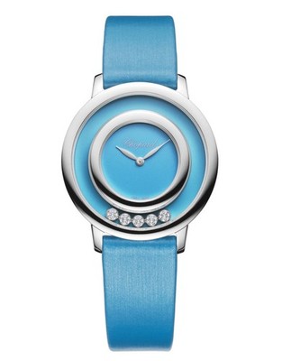 CHOPARD Happy Diamond 209429-1104 Blue Ladies 18K GOLD Watch | eBay