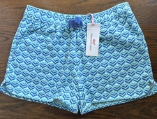 Vineyard Vine Women s Diamond Whaletail Pull on Shorts Size Medium 10 - 12 New