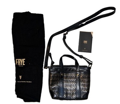 FRYE  Melissa Stud Mini Crossbody Shopper Gold Multi, EUC