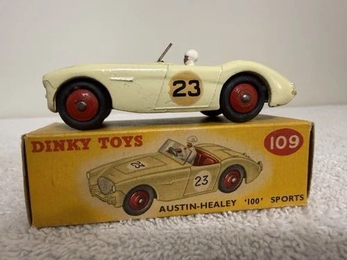 Vintage original Dinky # 109 Austin Healy 100 Sports new In original box