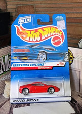 👓Hot Wheels 1999 #1113 1st Edition🏁Ferrari 360 MODENA Red⭐Chrome 5-Spoke Whls