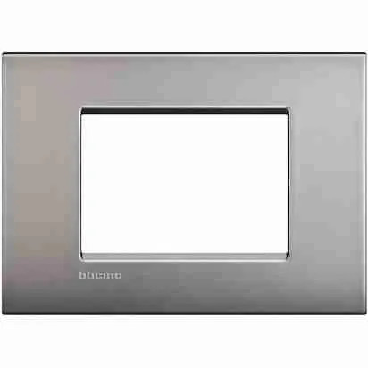 Placca Nichel Satinato Bticino Air LNC4803NK 3 Posti | Casa Moderna