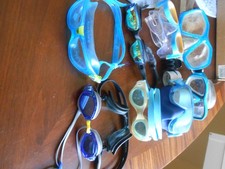 Lot of swim goggles/masks, speedo, nike,aqua sphere,