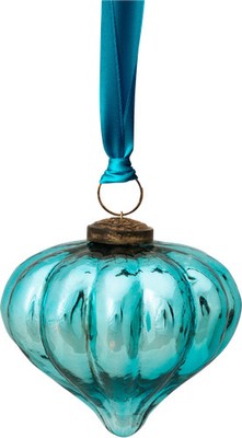 Pip Studio Weihnachtskugel Ornament Glass Light Blue Hellblau