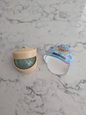 Mini Crazy Rainbow Mystery Squishy Bun Dumpling New in  basket - Blue Glitter