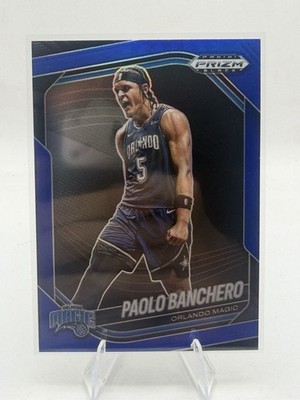 2024-25 Panini Prizm Black Paolo Banchero Blue Prizm #/199 Magic Color Match