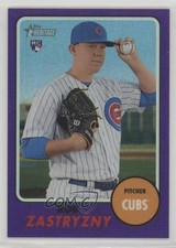 2017 Heritage High Number Hot Box Chrome Purple Refractor Rob Zastryzny 4l8