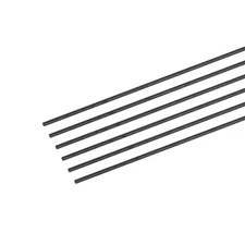 6 Pack Carbon Fiber Rods, 0.5mm x 100mm, RC Plane DIY, Wing Tube, Quad