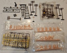 Bachmann HO Gauge Train Toy Lot Throttle Signs Electric Poles Figures